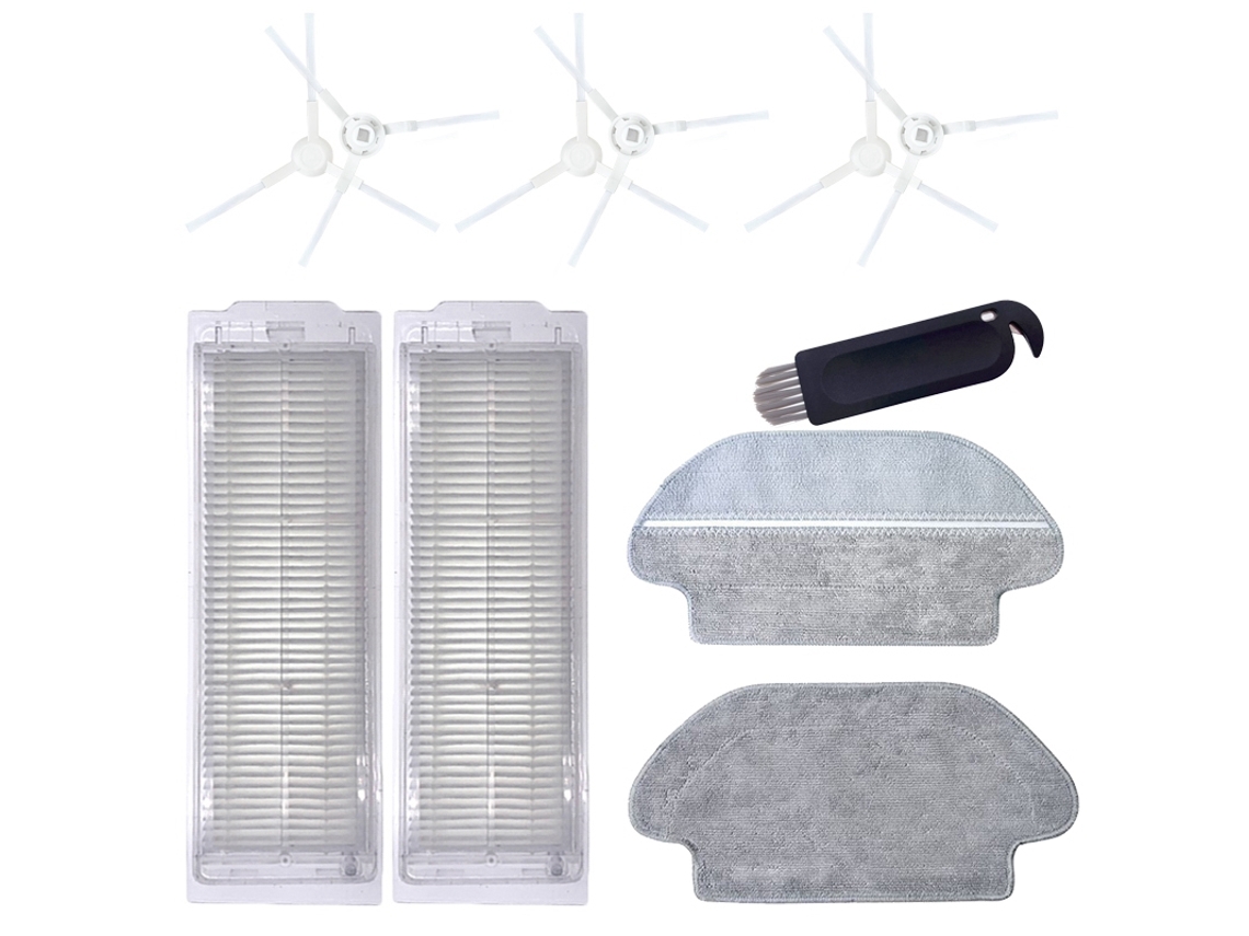 Hepa filtro escova lateral pano mop para xiaomi mijia styj02ym mi mop pro fo conga 3490 para viomi v2 pro v3 se V-Rvclm21B