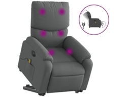 Electric Stand Up Massage Recliner Chair, Electric Stand Up Massage Recliner Chairs Vidaxl Cinzeto Tecido