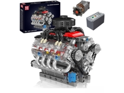 Mould King Chevy Lsx454 Motor V8 Motorizado 10171