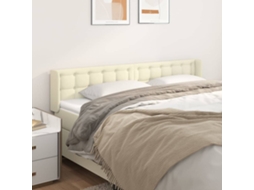 Headboard, Headboards Vidaxl Creme Couro Artificial (203 X 16 X 78/88 Cm)