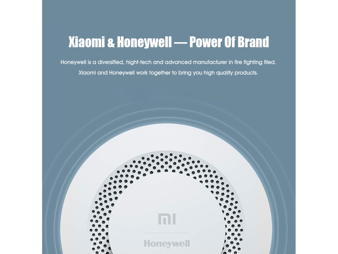 Detector De Fumaça Xiaomi Honeywell Sensor Mijia Alarme De Incêndio Miui Alarme Mi Home App Controle Remoto De Silêncio Conexão Inteligente Com Dispos