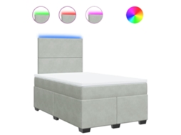Box Spring Bed, Box Spring Beds Vidaxl Cinzeto Veludo (120 X 190 Cm)