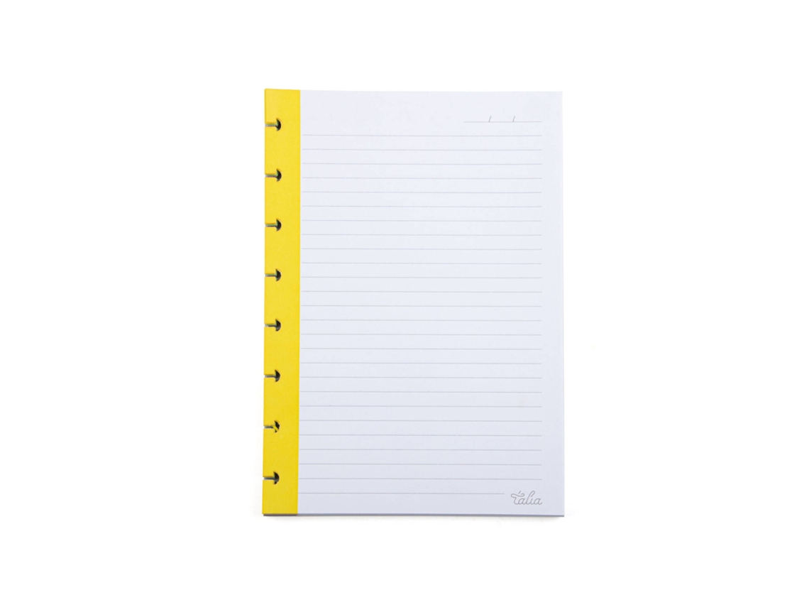 Recarga Papel A5 Pautado para Caderno Smart TALIA 1 un