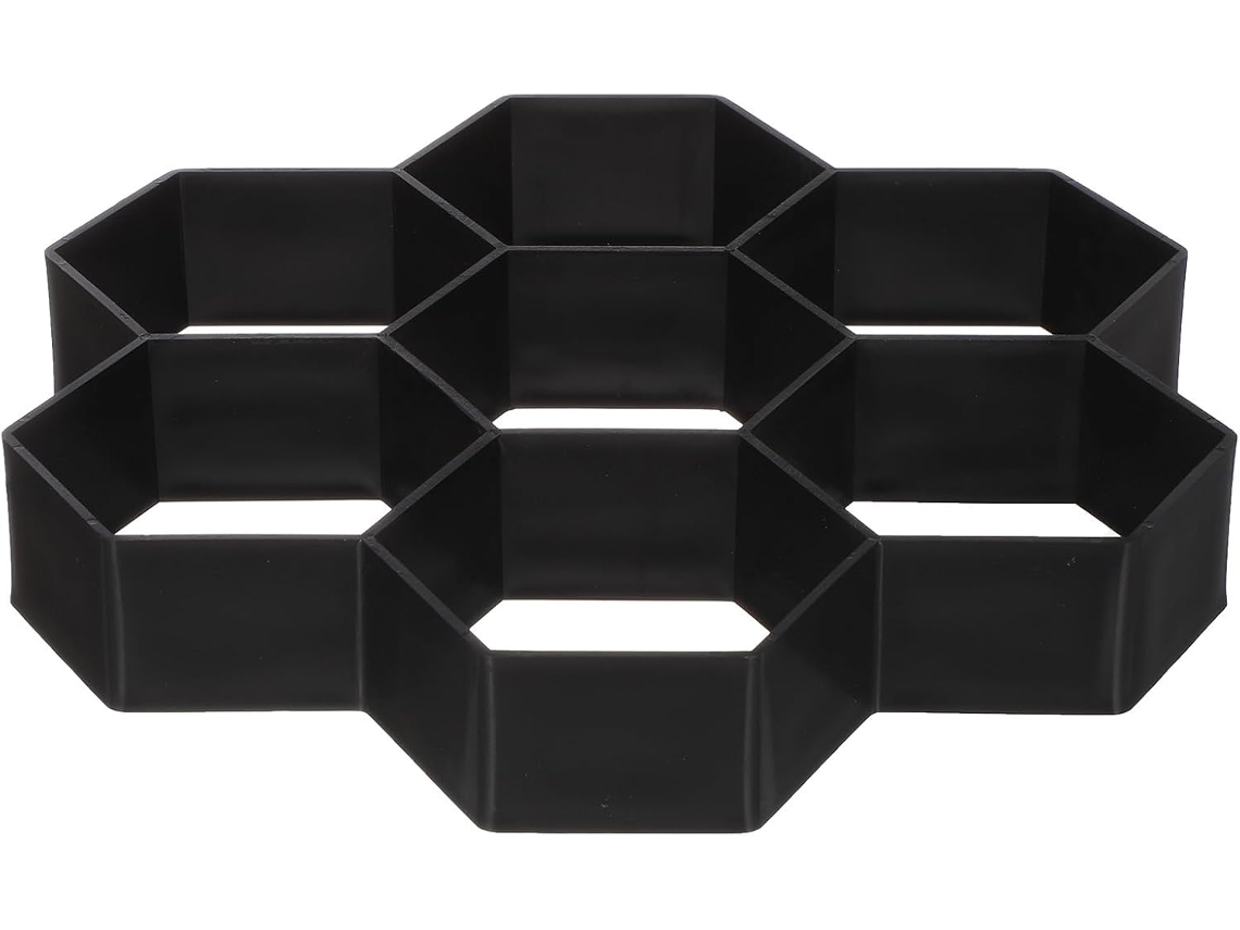 Molde Hexagonal para Pavimentação Kichouse, Feito de Plástico, Reutilizável para Caminhos de Jardim, Cimento, Pisos de CHABERLU