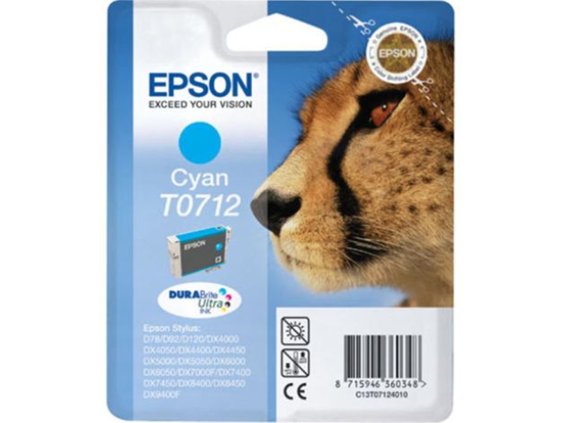 Tinteiro Ciano EPSON T0712 Original C13T071240B0 Ml-5.5Pag-280