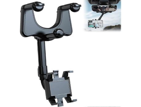 Suporte Multifuncional Para Celular No Espelho Retrovisor, Suporte Giratório De 360 ??graus Para Celular No Carro, Suporte Extensível Ajustável Para C