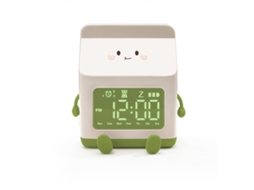 Rebe-reloj Despertador Estudiante Caja Leche Divertido Digital Cute Niños Verde Cuenta Regresiva