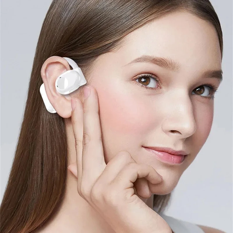 Fones De Ouvido Bluetooth Sem Fio Com Microfone Com Cancelamento De Ruído, Fones De Ouvido Mãos-livres Por Condução Óssea.