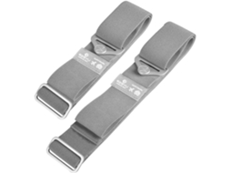 Conjunto De 2 Cintas Elásticas E Ajustáveis Malas 61a 76cm, Cinza Ht0014-2gy