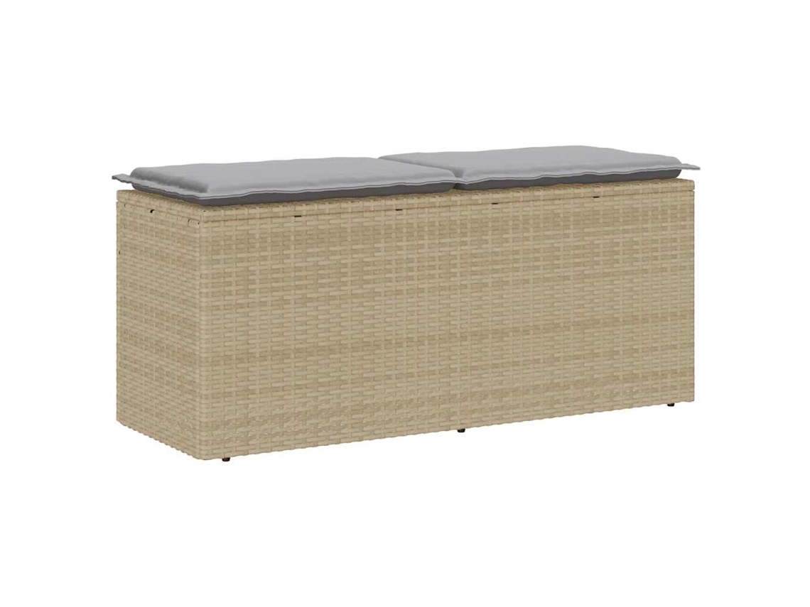 Garden Bench, Garden Benches Vidaxl Bege Rattan / Vime (n/a)