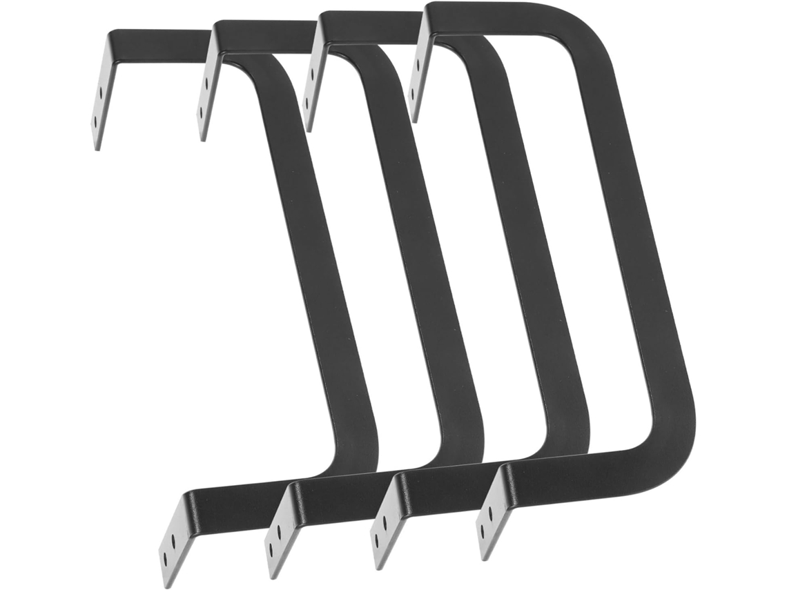 Protetores de colchão de metal antiderrapantes, suporte de fixação resistente, 4 peças, compatíveis com estruturas de cama.