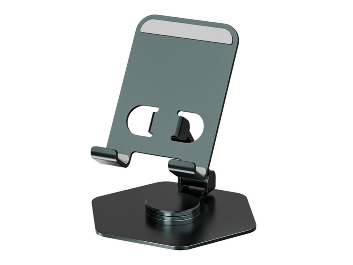 Suporte De Mesa Universal Giratório Para Celular E Tablet - Verde Escuro