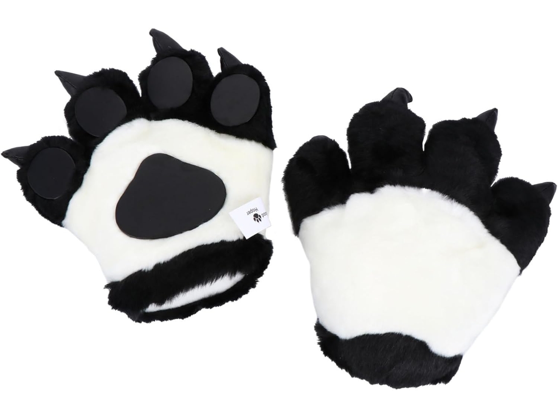 Brinquedo De Pelúcia Em Formato De Patas De Panda Grossas E Quentinhas.