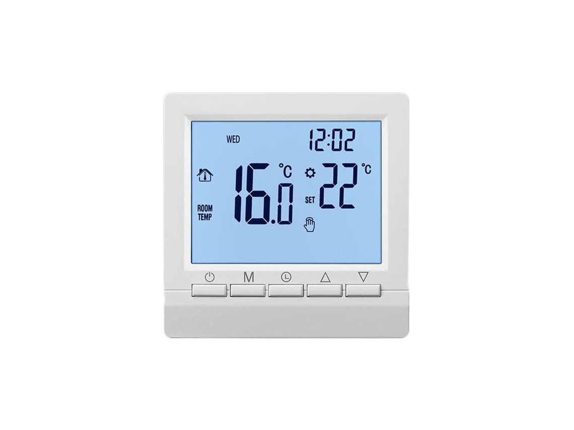 Lurelia Termostato De Parede Inteligente Com Display Lcd Para Aquecimento De Piso Luz De Fundo Branca