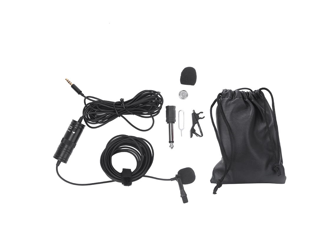 Micrófono Lavalier Para Pecho, Clip-on, Portátil Y De Grabación De Vídeo, Compatible Con Cámaras Slr