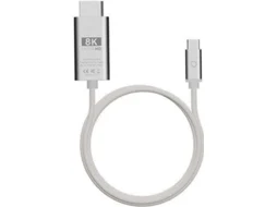 Cabo USB-C 4.0 LINQ para DisplayPort  LQCCD200 (8K/60Hz - 2 Metros - Cinzento)