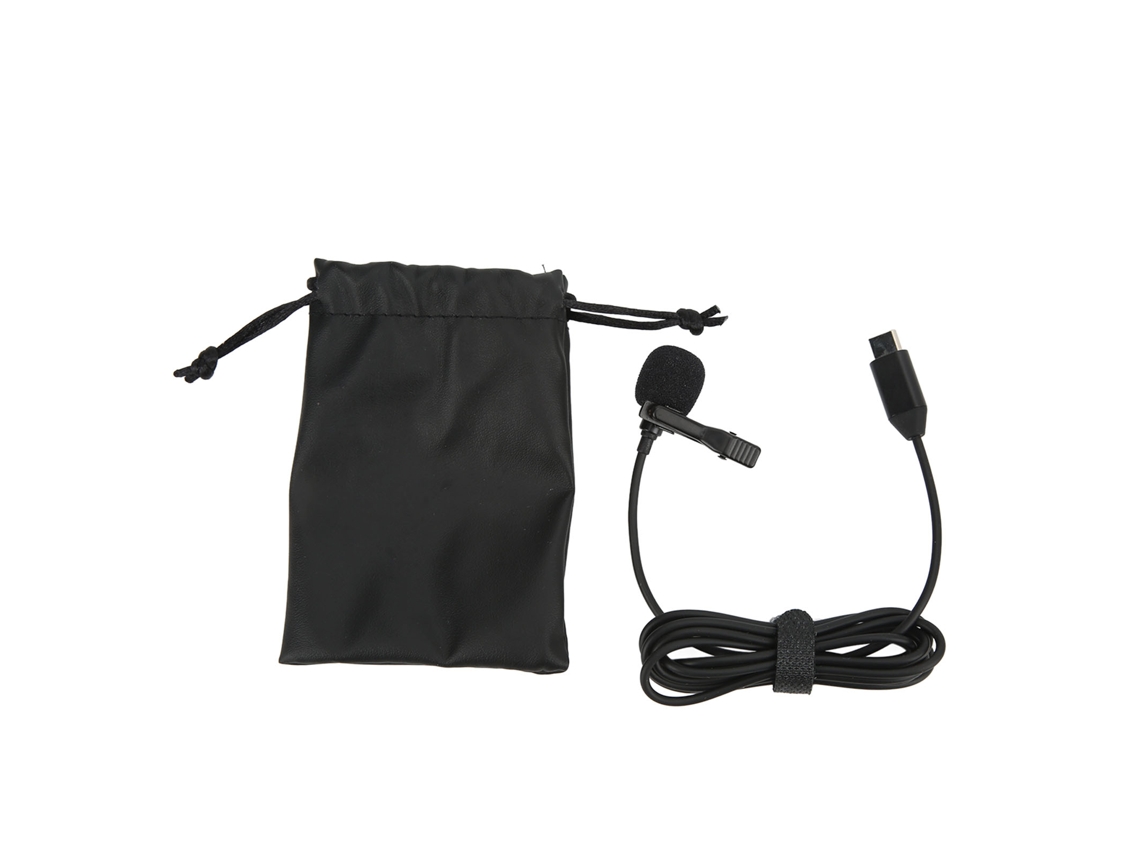 Micrófono Lavalier Inalámbrico -34db Metal Lapel Para Insta360 One R Smartphone Type C 1.5m