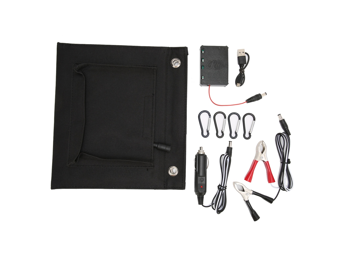 Painel Solar Portátil 25w (18v, Dobrável, À Prova D'água)