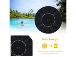 Bomba de Água Solar para Fontes Diy com Decoração de Flor para Jardim Piscina Passarinhos Lagos