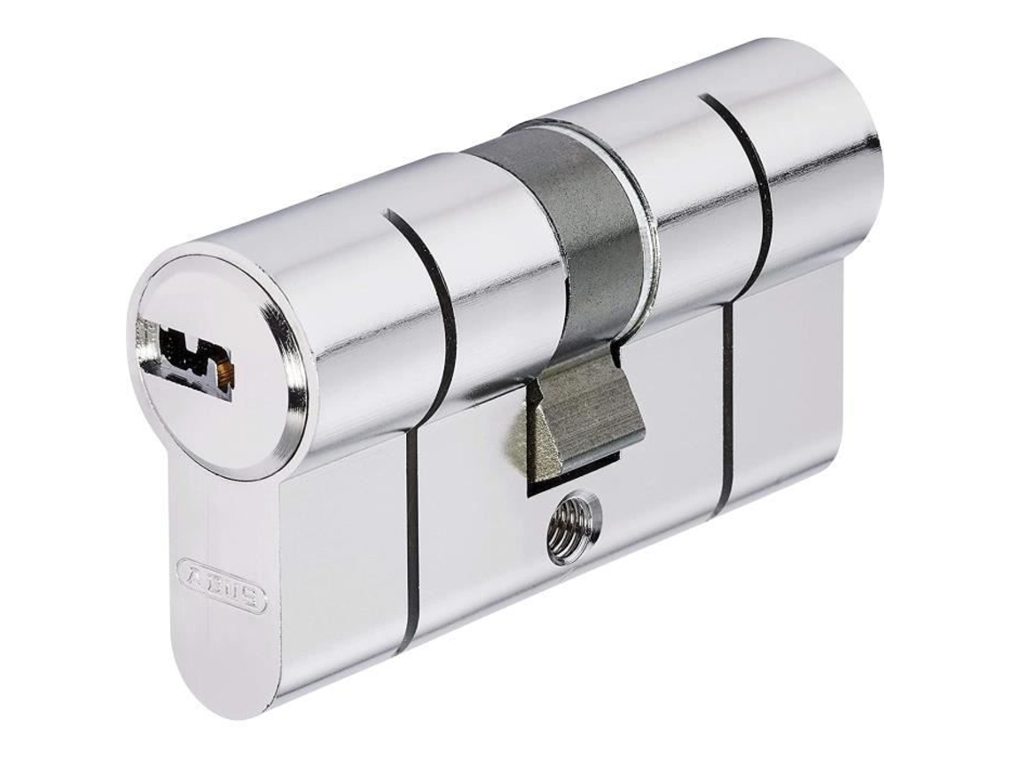 Cilindro Dupla Entrada D6psn 40 40 Mm Bkn, Niquelado 0072619 Abus