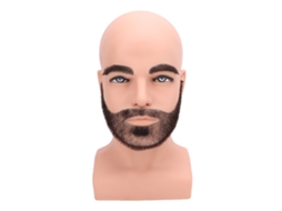 2026 cabeça de Manequim Calva com Barba para Prática de Barbearia de Alta Qualidade e Reutilizável