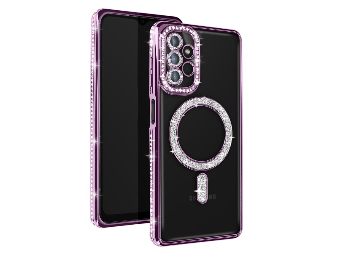 Capa Magsafe Robusto Para Samsung Yemaesre Roxo