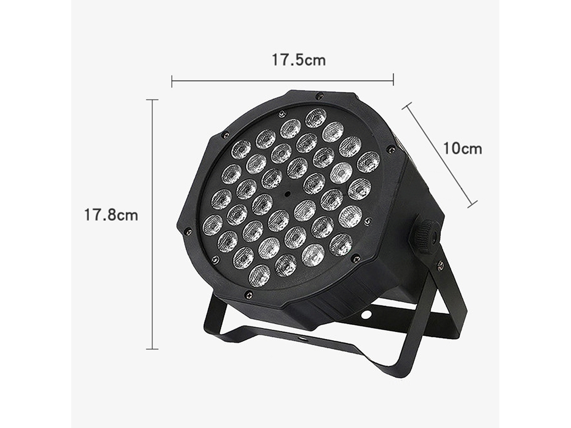 2026 luces Escénicas Aoresac 36 Led 7 Modos 36w Control Remoto Activadas por Sonido para Bodas Fiestas Navidad