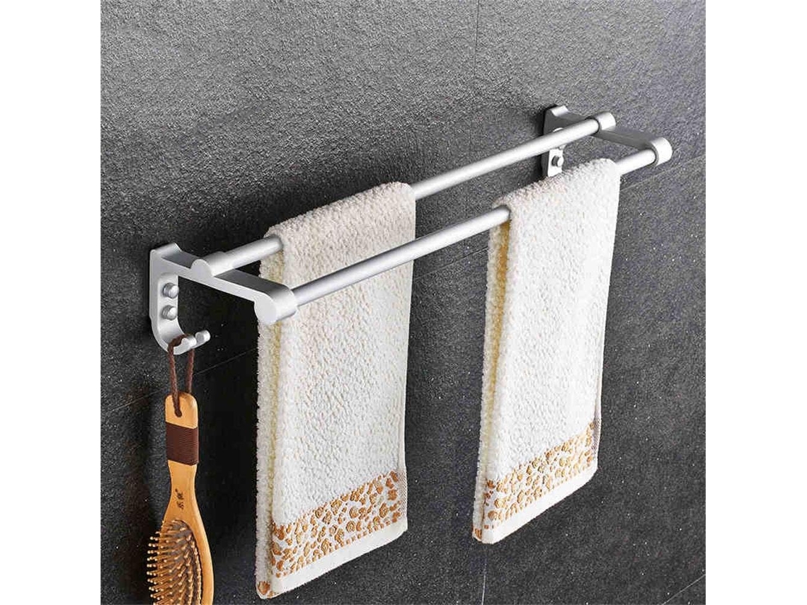 Suporte Para Toalhas, Suporte Duplo Para Toalhas Em Alumínio, Suporte Para Toalhas Banheiro, Acessórios Para Banheiro