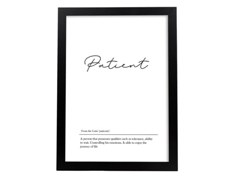 Póster NACNIC Perda com Definição No Inglês Do Paciente. de Palavras com Definições