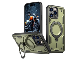 Capa Armor Híbrida Pc Tpu Para Iphone 13 Pro - Suporte De Anel Magsafe