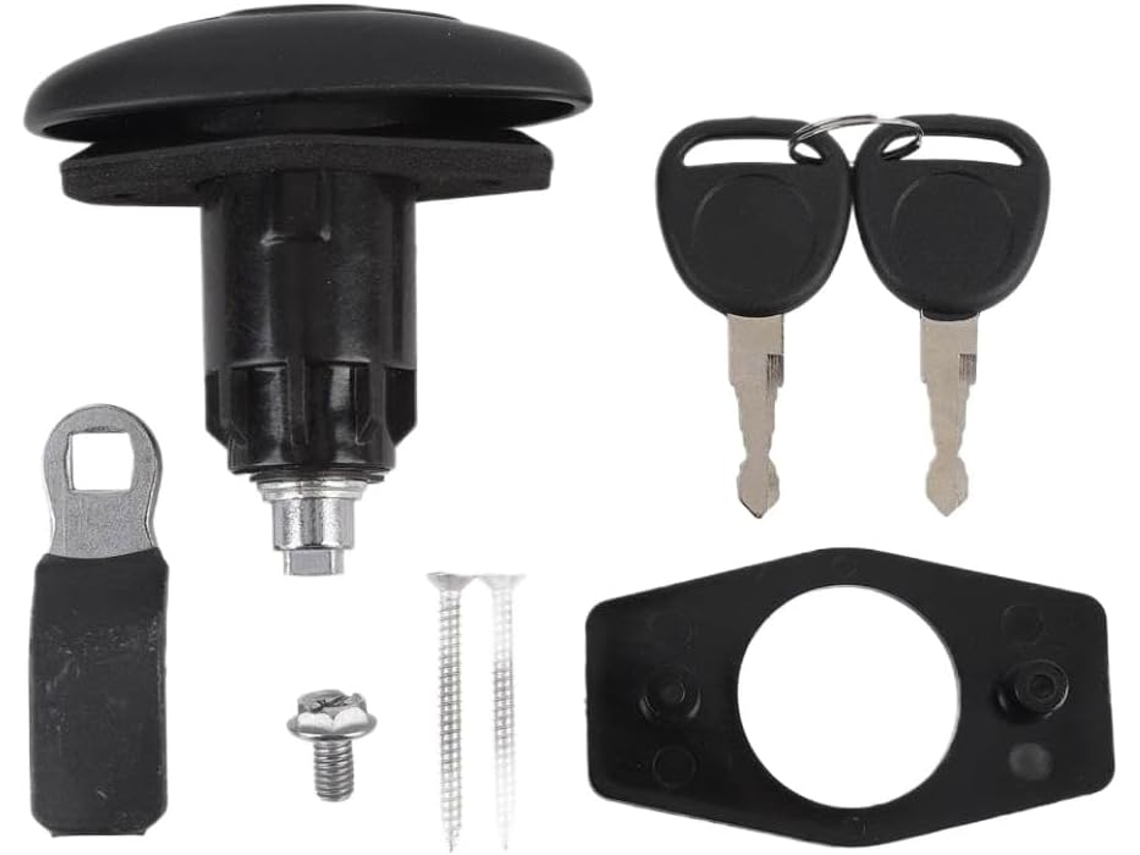 Fechadura Para Porta De Rv Motorhome Com Tampa Zinco E Trava Oval, Compatível Com Rv, Iate, Trailer, Campervan E Cabine