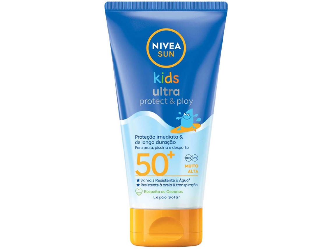 Protetor Solar Loção Sun Protect&Play Kids FPS 50+ NIVEA emb. 150 ml