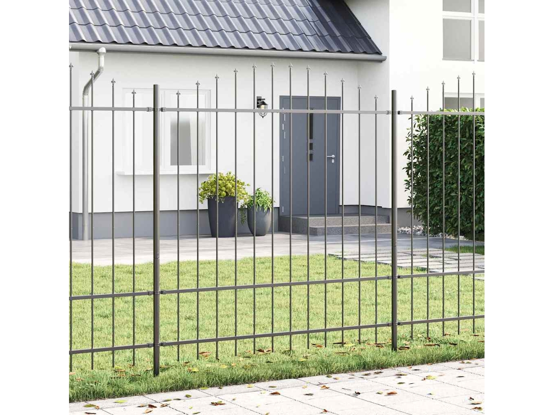 Vidaxl Cerca Para Jardim Woerden 4 Unid. 170 X 215 Cm Cinzeto