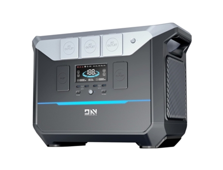 Estação de Energia Portátil DARANENER Neo2000 Gerador Solar de Bateria Lifepo4 de 2073.6Wh Saída Ca de 2000W Carga Completa de 1.8H