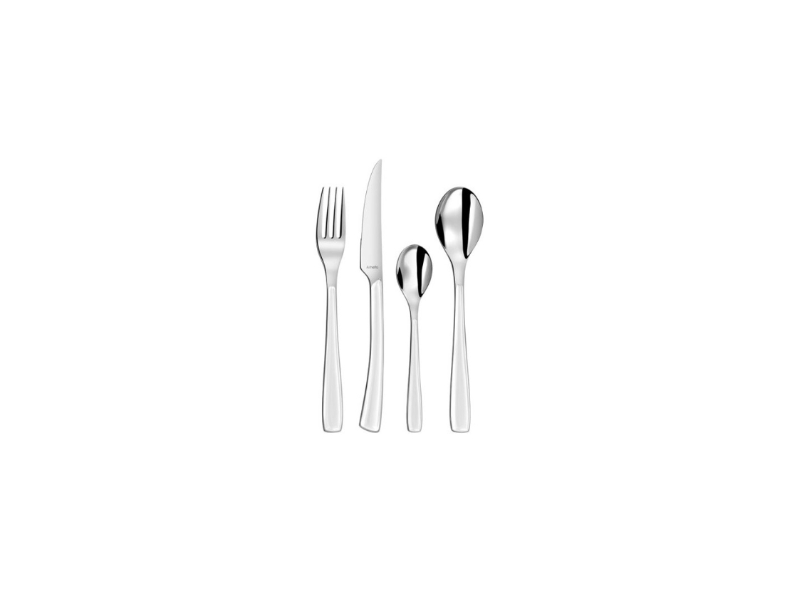 Conjunto De Talheres Brancos De 24 Peças - 2224whaf11c71 - Amefa
