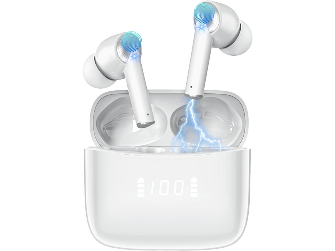Auriculares Bluetooth Ipx7 Com Redução De Ruído Som Estéreo E Visor Digital