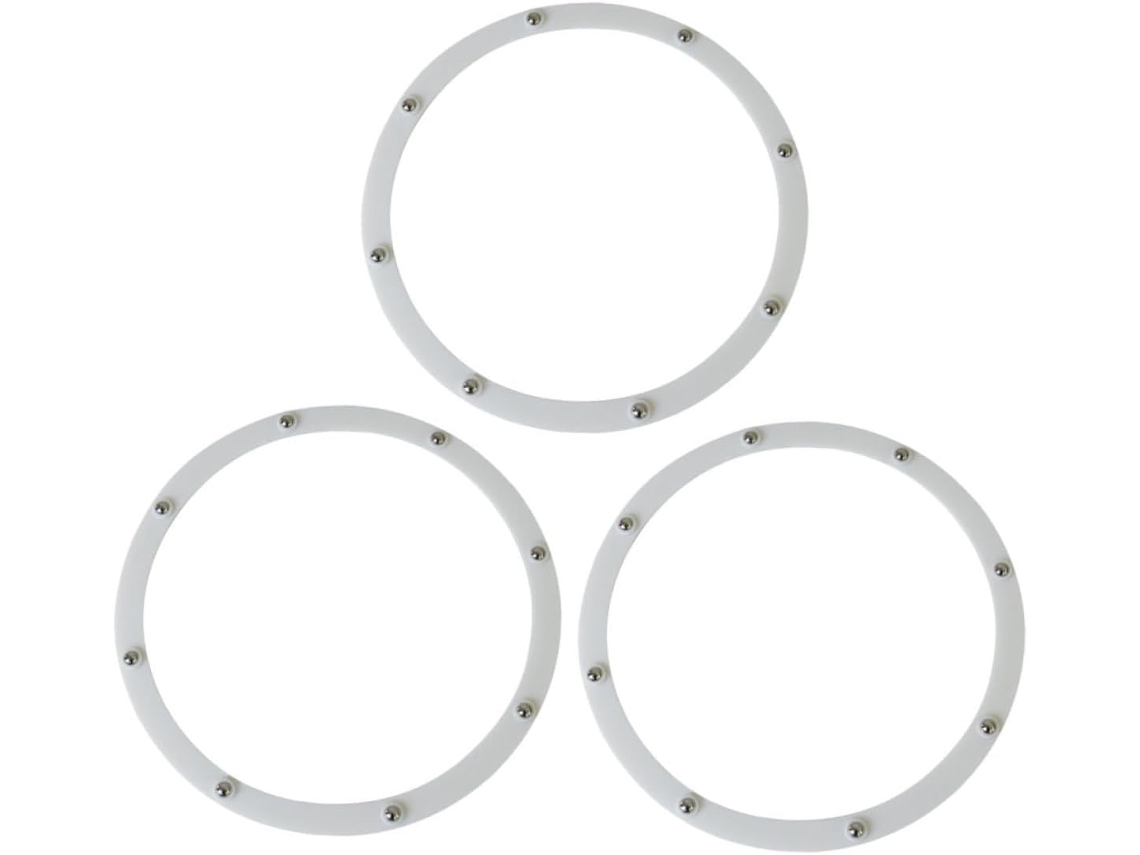 Conjunto De 3 Anéis Giratórios Para Exibição, Suporte Prático Para Pratos, Base De Plástico Para Fot Gokoco