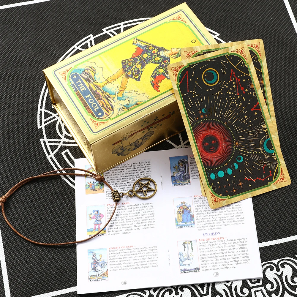 Conjunto De Cartas De Tarô Para Jogo De Mesa Em Pvc, Ideal Para Adivinhação.