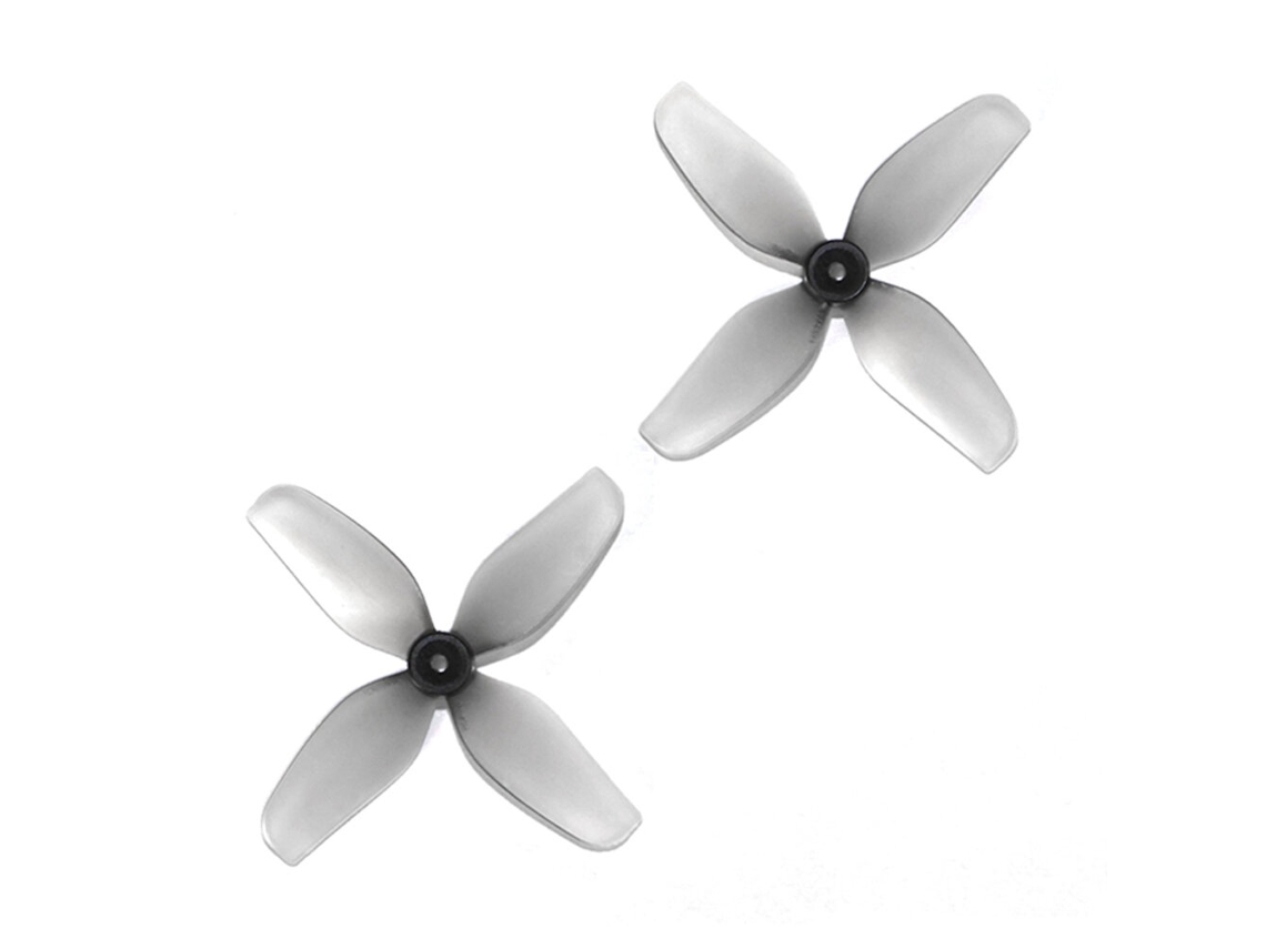 6 Pares de Hélices Hqprop Ultralight 31mm 1.2x0.9x4 1209 de 4 Pás, Cinza, com Eixo de 1.0mm para Drone Rc Fpv Whoop. MDUG