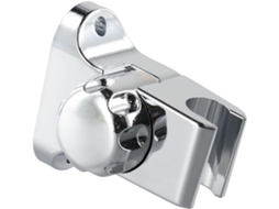 Suporte de parede para chuveiro com inclinação ajustável, design perfurado, ABS cromado resistente à corrosão, Encaixe