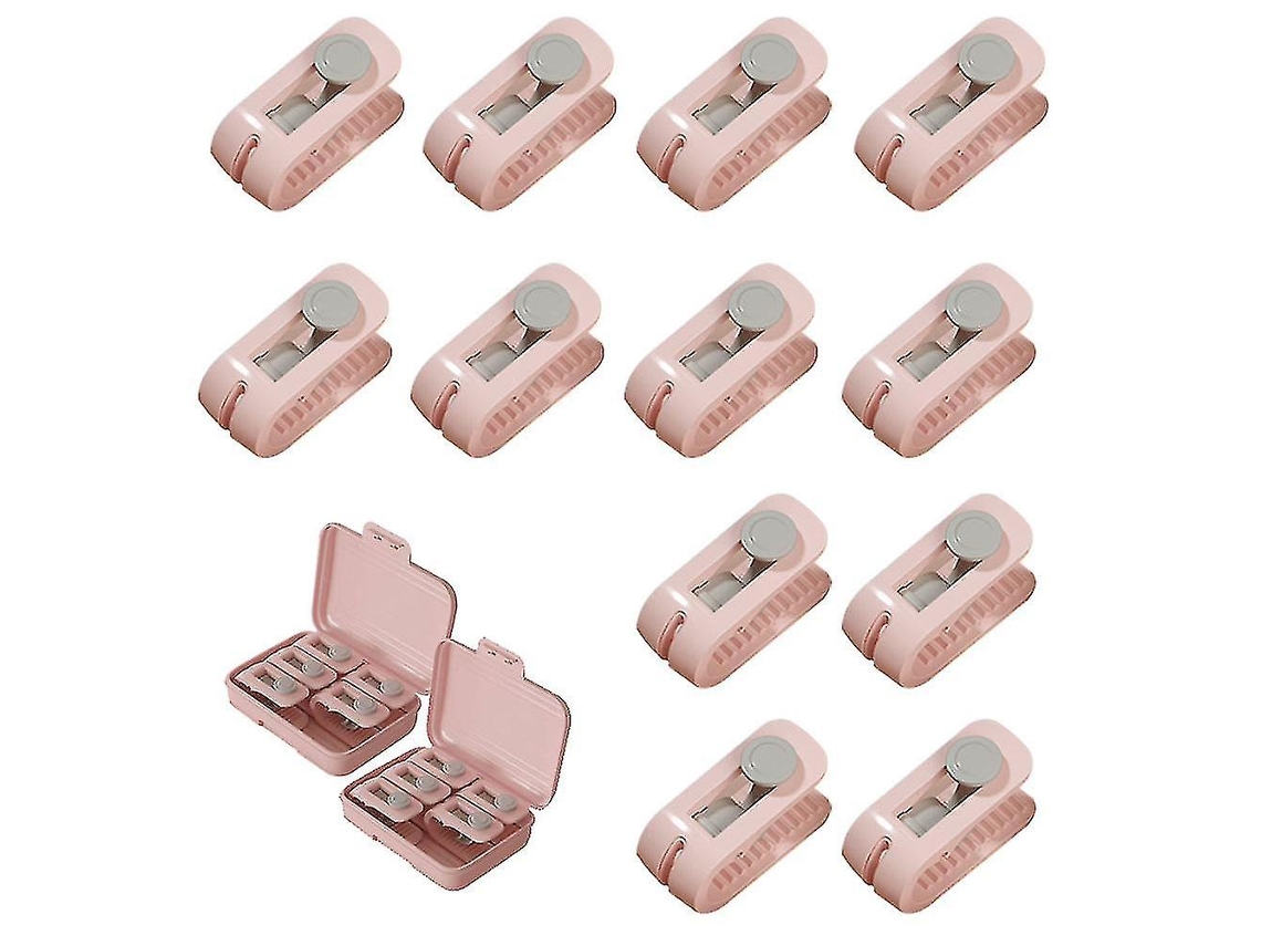 Rebe 12 Clip de Edredón Sin Alfileres para Mantas Fundas de Colcha Sábanas Sujetadores Anti movimiento Abs Rosa Verde Rosa