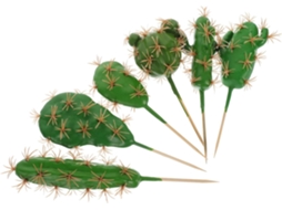 Conjunto De 6 Peças De Decoração Com Cactos Artificiais Espinhosos. Gokoco