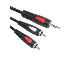 G-Cjack024Pa/3 :Cabo Jack 3.5Mm Macho St / 2-Rca Macho 3M Prok