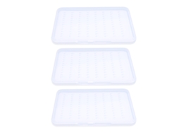 Mali caixa de Armazenamento de Isca de Pesca Portátil Transparente Unilateral 3pcs Médio para Iscas e Anzóis