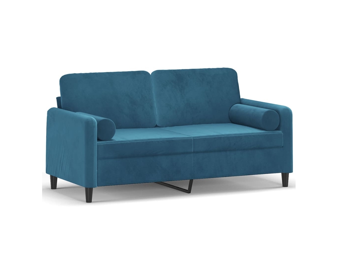 2-seater Sofa, 2-seater Sofas Vidaxl Azul Veludo (n/a)