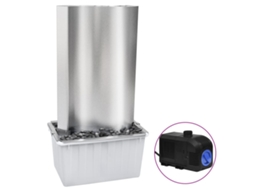 Fonte de jardim VIDAXL Prateado Aço inoxidável (60,2x37x122,1 cm)