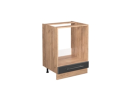 Armário de forno VICCO Fame-Line, Antracite alto brilho, 60 cm, Mármore PT