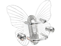Suporte Para Pentes Butterfly Transparente Em Acrílico, Prateleira Elegante Para Pentes E Escovas De Banheiro, Solução