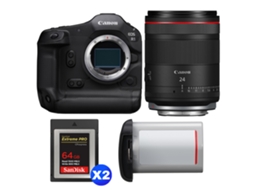 Eos R1 + Rf 24mm F/1.4 L Vcm + 2 Sandisk 64gb Extreme Pro Cfexpress Type B + Canon Lp e19 + Ebook “20 Dicas para Fotos Que Impressionam” CANON