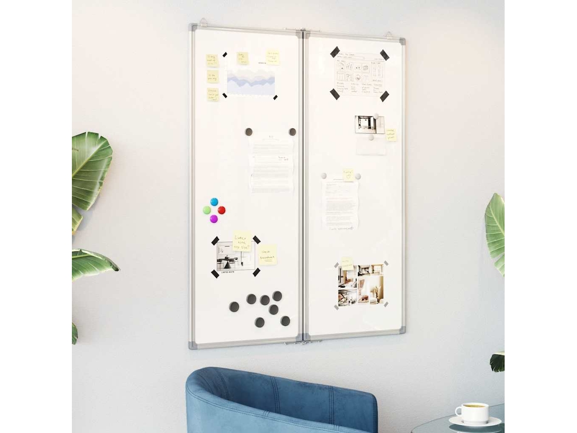 Vidaxl Quadro Branco Magnético Dobrável 80x100x1,7 Cm Alumínio